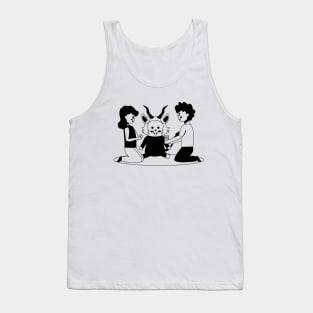 Krampus Playing With Kids - black version Tank Top